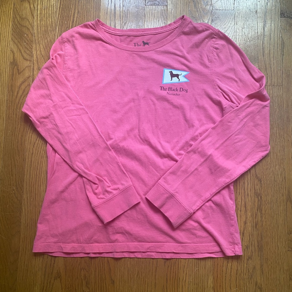 The Black Dog Nantucket pink long sleeve